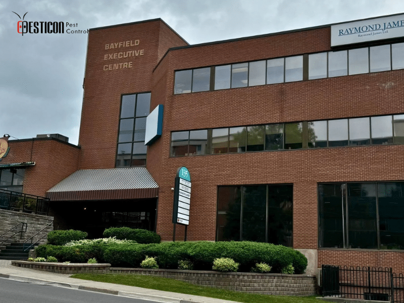 Professional office building serviced by Pesticon for commercial pest management solutions